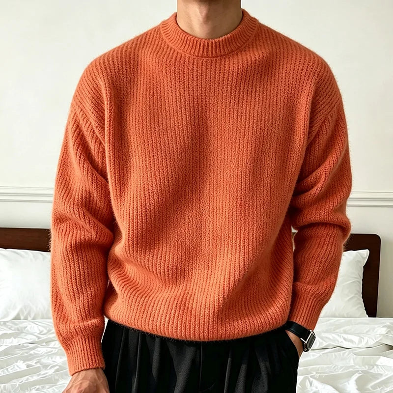 Men's Ribbed Crewneck Sweater