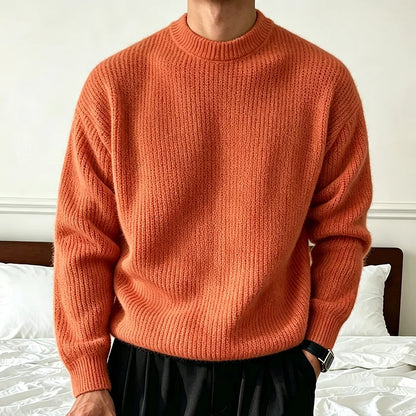 Men's Ribbed Crewneck Sweater