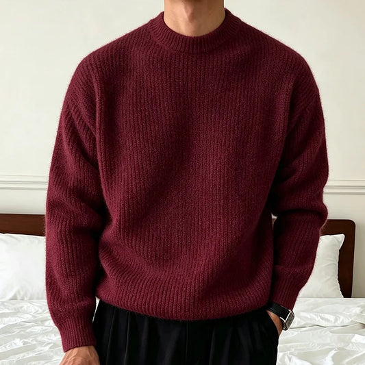 Men's Ribbed Crewneck Sweater