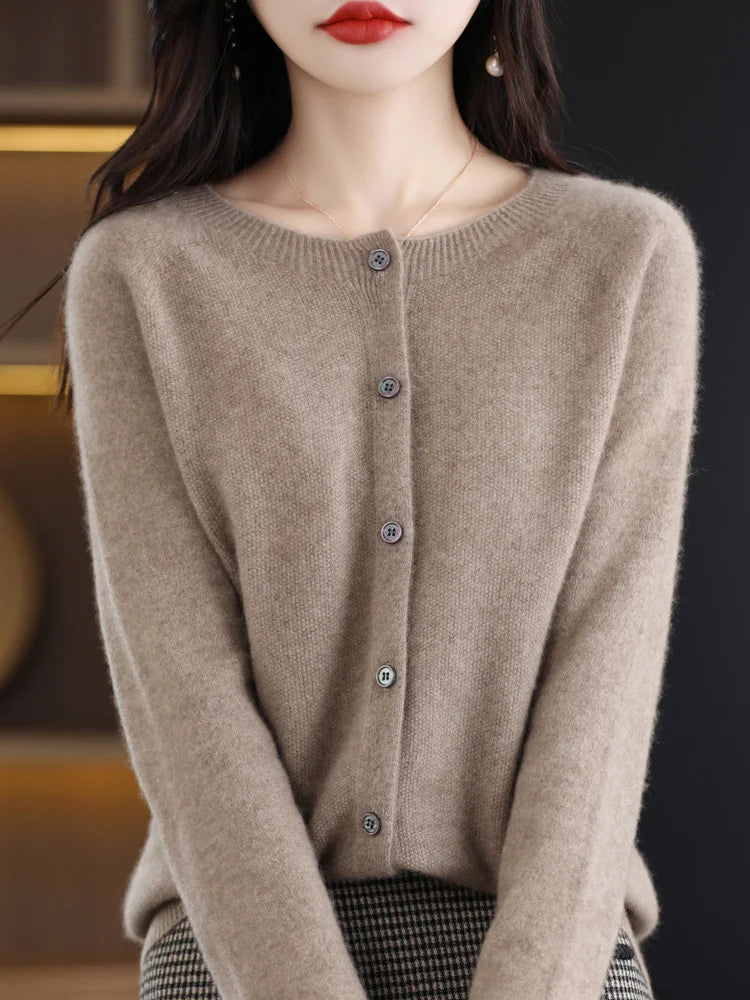 Women's Classic Crewneck Cardigan