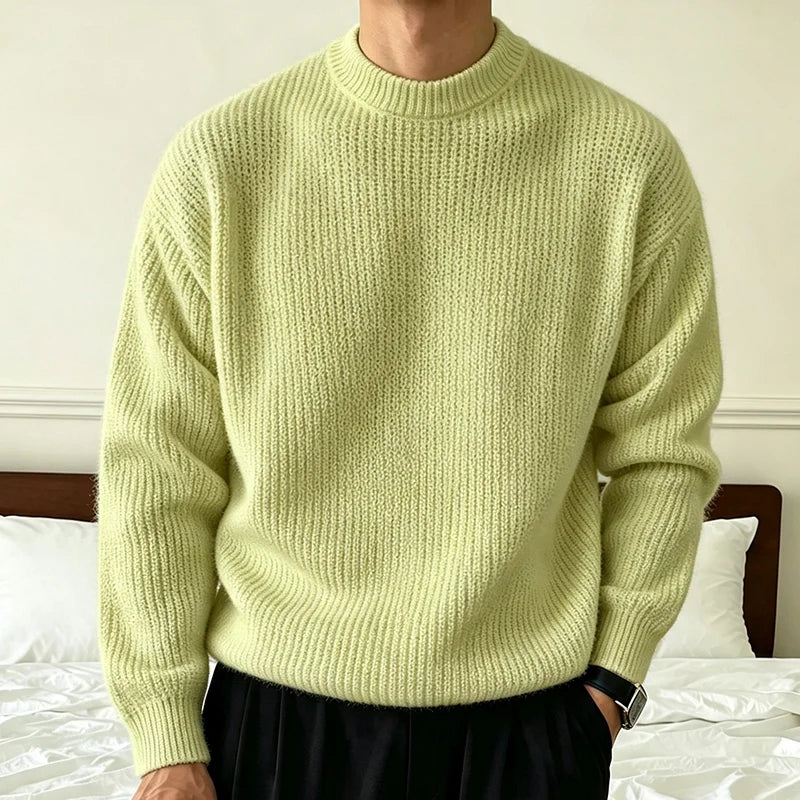 Men's Ribbed Crewneck Sweater
