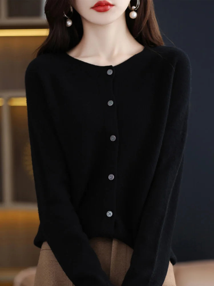 Women's Classic Crewneck Cardigan