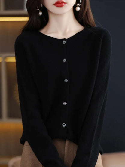 Women's Classic Crewneck Cardigan