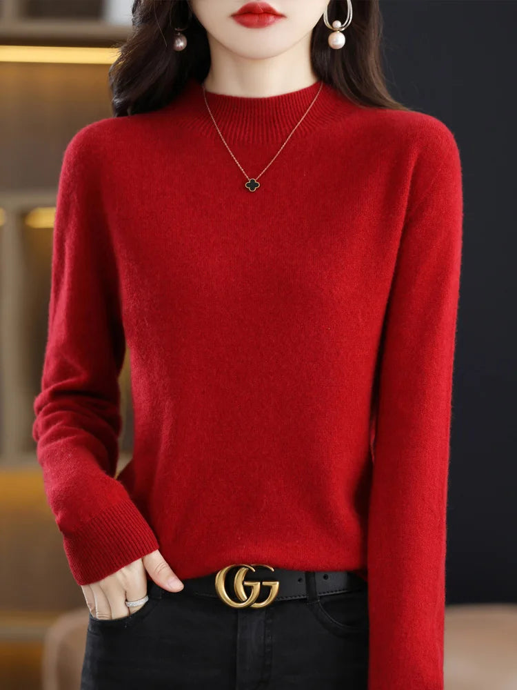 Women's Mock Neck Sweater