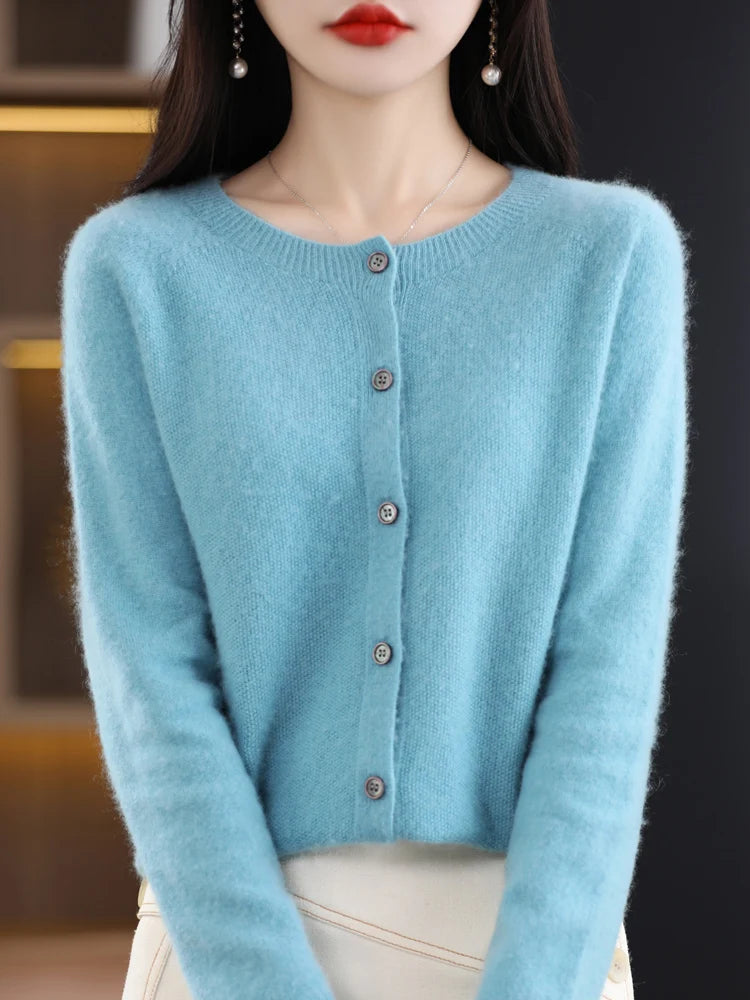 Women's Classic Crewneck Cardigan