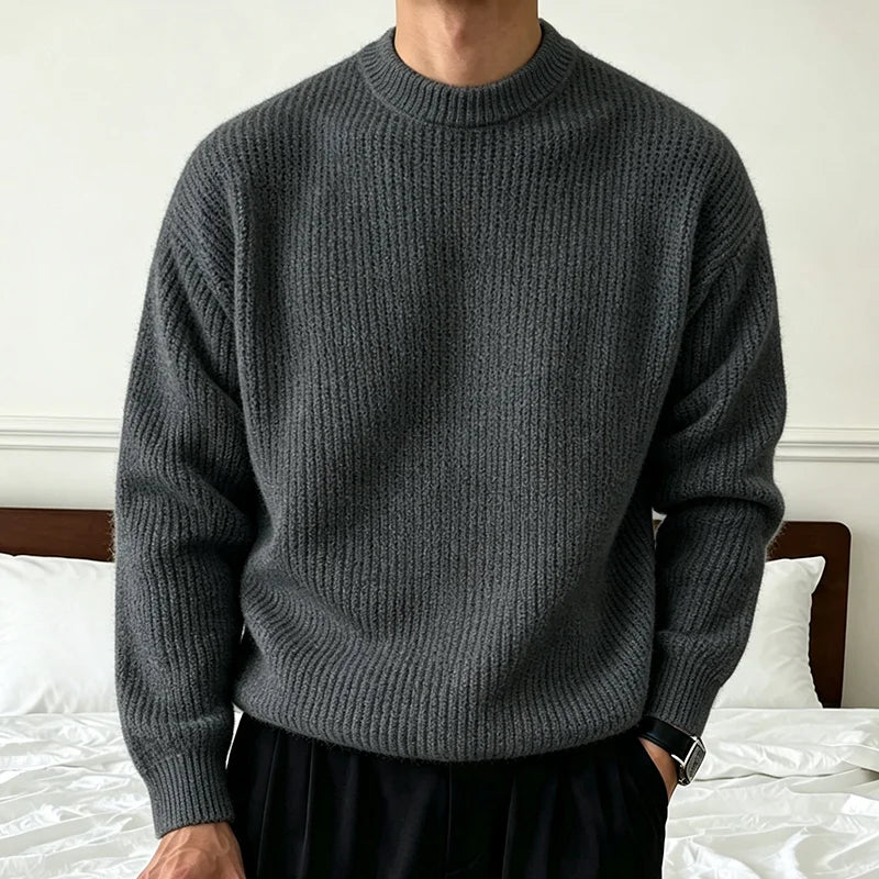 Men's Ribbed Crewneck Sweater