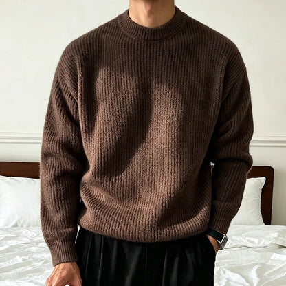 Men's Ribbed Crewneck Sweater