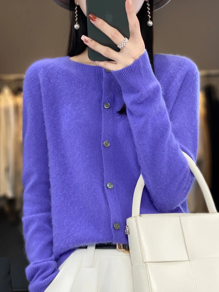 Women's Classic Crewneck Cardigan