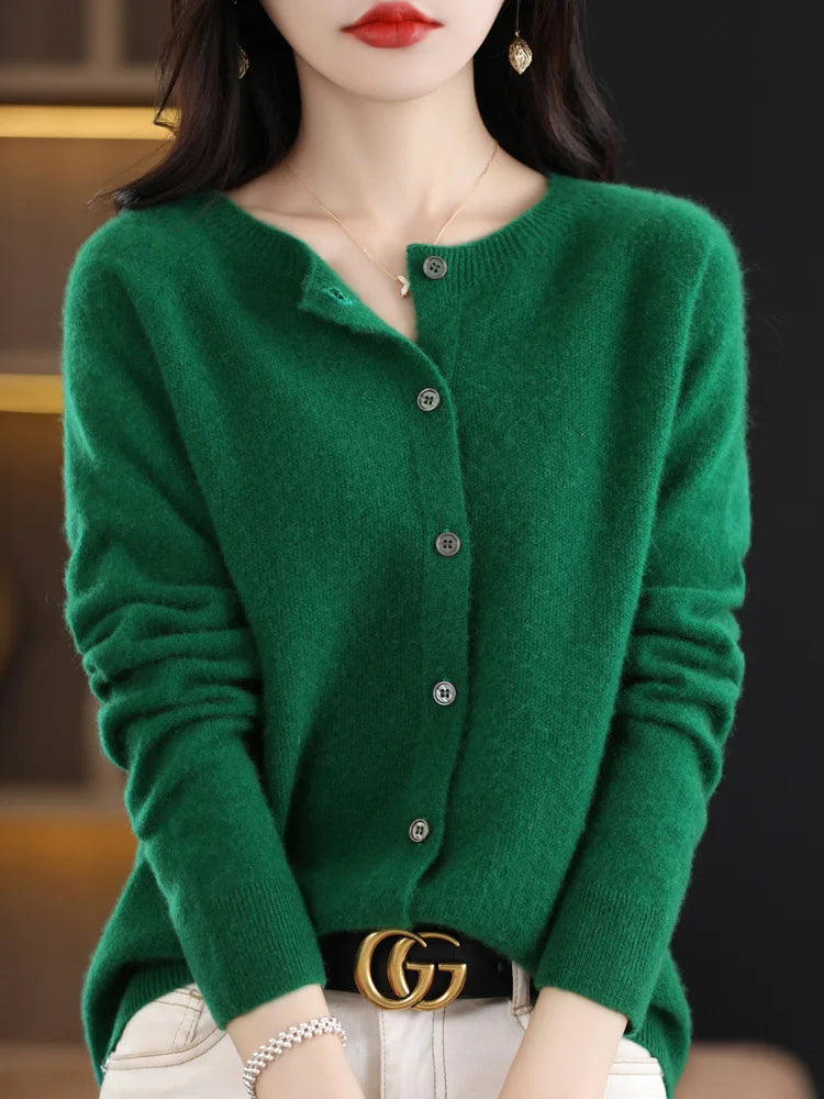 Women's Classic Crewneck Cardigan