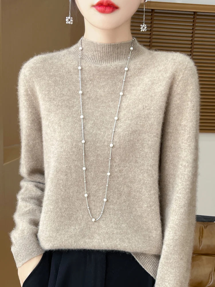 Women's Mock Neck Sweater