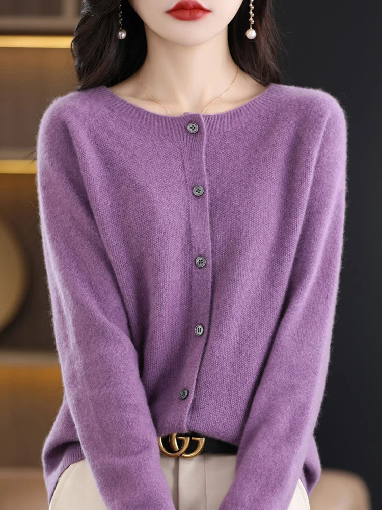 Women's Classic Crewneck Cardigan