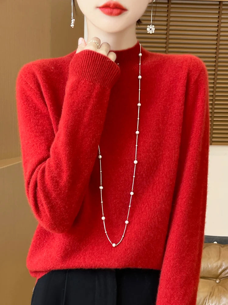 Women's Mock Neck Sweater