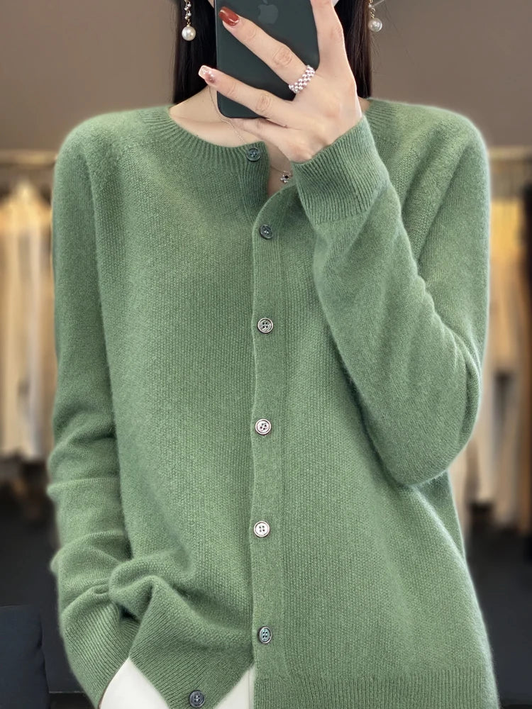 Women's Classic Crewneck Cardigan