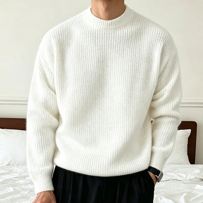 Men's Ribbed Crewneck Sweater