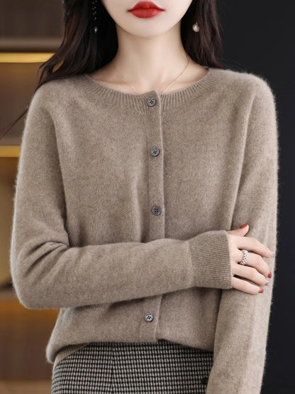 Women's Classic Crewneck Cardigan
