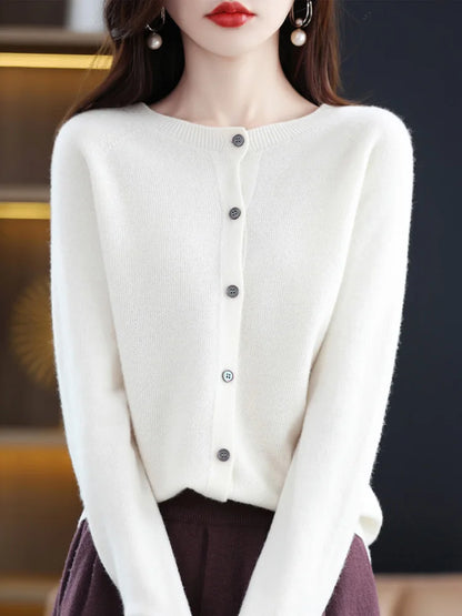 Women's Classic Crewneck Cardigan