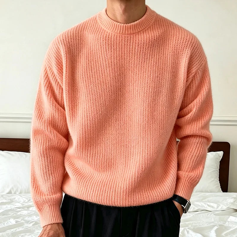 Men's Ribbed Crewneck Sweater