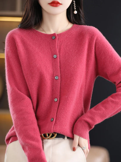 Women's Classic Crewneck Cardigan