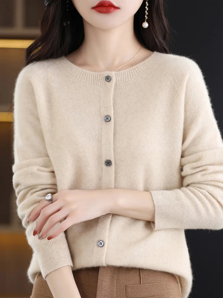 Women's Classic Crewneck Cardigan