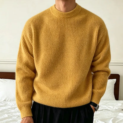 Men's Ribbed Crewneck Sweater