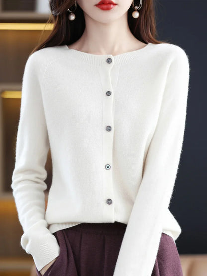 Women's Classic Crewneck Cardigan