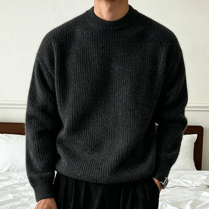 Men's Ribbed Crewneck Sweater