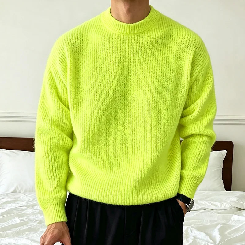 Men's Ribbed Crewneck Sweater
